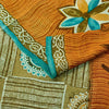 Sanskriti Vintage Sarees Multi Pure Georgette Silk Printed Sari 5yd Craft Sustainable Fabric