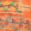 Sanskriti Vintage Peach Sarees Blend Georgette Printed Sari Craft 5 Yard Sustainable Fabric