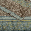 Sanskriti Vintage Sari Blend Georgette Indian Multicolor Printed Saree 5 Yd Craft Fabric Home Decor, Women Floral Outfit, Silk Scrap