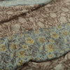 Sanskriti Vintage Sari Blend Georgette Indian Multicolor Printed Saree 5 Yd Craft Fabric Home Decor, Women Floral Outfit, Silk Scrap