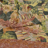 Sanskriti Vintage Sarees Multi From India Pure Geogette Silk Printed Sari Sustainable Fabric