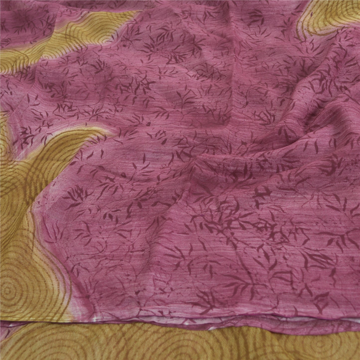 Сари Sanskriti Vintage, фиолетовая смесь, геогет, сари с принтом, мягкая, устойчивая ткань для рукоделия