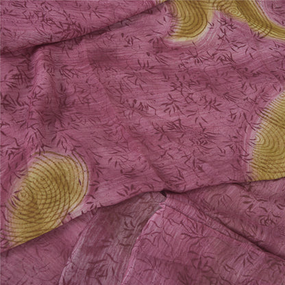 Сари Sanskriti Vintage, фиолетовая смесь, геогет, сари с принтом, мягкая, устойчивая ткань для рукоделия