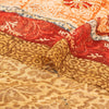 Sanskriti Vintage Sarees Hand Beaded Green Blend Georgette Printed Sari Sustainable Fabric