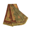 Sanskriti Vintage Sarees Green Pure Georgette Silk Printed Sari 5yd Craft Sustainable Fabric