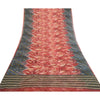 Sanskriti Vintage Dark Red Sarees Pure Georgette Silk Printed Sari Craft Sustainable Fabric