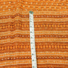 Sanskriti Vintage Saree Orange Printed Pure Chiffon Silk Sari 5yd Craft Sustainable Fabric