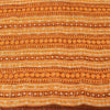 Sanskriti Vintage Saree Orange Printed Pure Chiffon Silk Sari 5yd Craft Sustainable Fabric