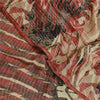 Sanskriti Vintage Saree Black Blend Georgette Woven Printed Sari Craft Sustainable Fabric