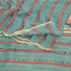 Sanskriti Vintage Saree Multi Pure Georgette Silk Printed Sari 5yd Craft Sustainable Fabric