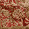 Sanskriti Vintage Sari 100% Pure Georgette Silk Saree Red Printed 5yd Soft Craft Fabric Home Decor, Women Floral Outfit, Silk Scrap