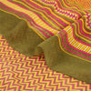 Sanskriti Vintage Saree Multi Pure Georgette Silk Printed Sari 5yd Craft Sustainable Fabric