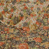 Sanskriti Vintage Saree From India Multi Georgette Printed Sari 5yd Craft Sustainable Fabric