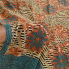 Сари из натурального шелка Sanskriti Vintage, многослойное сари из чистого жоржета, 5 ярдов, ткань для рукоделия, устойчивая к истиранию