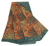 Сари из натурального шелка Sanskriti Vintage, многослойное сари из чистого жоржета, 5 ярдов, ткань для рукоделия, устойчивая к истиранию