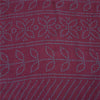 Sanskriti Vintage Sarees Pure Georgette Purple & Blue Bandhani 6Yd Gujrat Sari