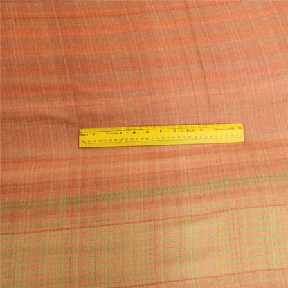 Sanskriti Vintage Sarees From India Orange Georgette Printed Sari Craft Sustainable Fabric
