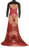Sanskriti Vintage Sarees Red TieDye Pure Georgette Silk Print Sari Craft Sustainable Fabric