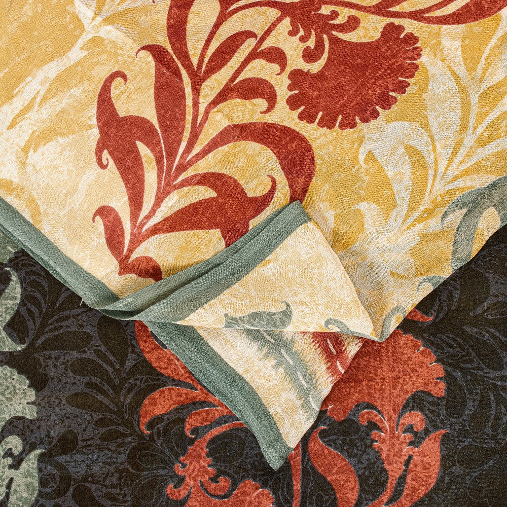 Sanskriti Vintage Sarier Beige Ren Georgette Silke Trykt Sari 5yd Håndværk Bæredygtigt Stoff