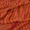 Sanskriti Vintage Sarees Pure Georgette Printed Hand Beaded Sari Craft Sustainable Fabric