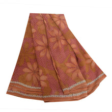 Load image into Gallery viewer, Sanskriti Vintage Sarees Multicolor Pure Georgette Silk Print Sari Craft Fabric
