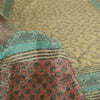 Sanskriti Vintage Sarees Cremefarvede Sari i Ren Georgette Silke Trykt 5 m Håndværksmæssigt Bæredygtigt Stoff