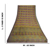 Sanskriti Vintage Sarees Multi Pure Georgette Silk Printed Sari 5yd Craft Sustainable Fabric