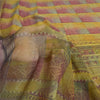 Sanskriti Vintage Sarees Multi Pure Georgette Silk Printed Sari 5yd Craft Sustainable Fabric