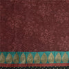 Sanskriti Vintage Sarees Dark Red Pure Georgette Silk Printed Sari Craft Sustainable Fabric