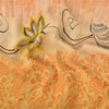 Sanskriti Vintage Sarees Yellow Pure Georgette Silk Printed Sari Craft Sustainable Fabric