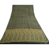 Sanskriti Vintage Sarees Dark Green Pure Georgette Silk Print Sari Craft Sustainable Fabric
