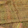 Sanskriti Vintage Sarees Olive Green Pure Georgette Silk Print Sari Craft Sustainable Fabric