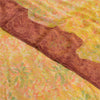 Sanskriti Vintage Sarees Multi Pure Georgette Silk Printed Sari Craft Sustainable Fabric