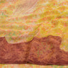Sanskriti Vintage Sarees Multi Pure Georgette Silk Printed Sari Craft Sustainable Fabric