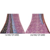 Sanskriti Vintage Sarees Multi Pure Georgette Silk Printed Sari Craft Sustainable Fabric