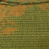 Sanskriti Vintage Sarees Green Pure Georgette Silk Printed Sari 5yd raft Sustainable Fabric