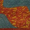 Sanskriti Vintage Sarees Multi Pure Georgette Silk Printed Sari 5yd Craft Sustainable Fabric