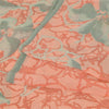 Sanskriti Vintage Sarees Peach Pure Georgette Silk Printed Sari 5yd Craft Sustainable Fabric