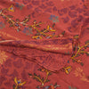Sanskriti Vintage Sarees Pure Georgette Silk Hand Beaded Print Sari Craft Sustainable Fabric