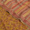 Sanskriti Vintage Sarees Pure Georgette Silk Printed Woven Sari 6yd Craft Sustainable Fabric