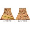 Sanskriti Vintage Sarees Multi Pure Georgette Silk Printed Sari 5yd Craft Sustainable Fabric