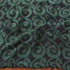 Sanskriti Vintage Sarees Green/Orange Pure Georgette Silk Print Sari 5yd Sustainable Fabric