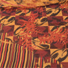 Sanskriti Vintage Sarees Multi Pure Georgette Silk Printed Sari 5yd Craft Sustainable Fabric