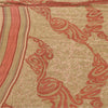 Sanskriti Vintage Sarees Multi Pure Georgette Silk Printed Sari 5yd Craft Sustainable Fabric