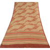 Sanskriti Vintage Sarees Multi Pure Georgette Silk Printed Sari 5yd Craft Sustainable Fabric