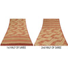 Sanskriti Vintage Sarees Multi Pure Georgette Silk Printed Sari 5yd Craft Sustainable Fabric
