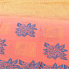 Sanskriti Vintage Sarees Yellow/Pink Pure Georgette Silk Printed Sari 5yd Sustainable Fabric