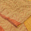 Sanskriti Vintage Sarees Multi Pure Georgette Silk Printed Sari 5yd Craft Sustainable Fabric