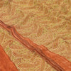 Sanskriti Vintage Sarees Multi Pure Georgette Silk Printed Sari 5yd Craft Sustainable Fabric