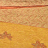 Sanskriti Vintage Sarees Multi Pure Georgette Silk Printed Sari 5yd Craft Sustainable Fabric